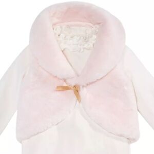 NEW Pink Faux Balero Fur Vest Jacket Baby Girl  24 Months 24M Winter